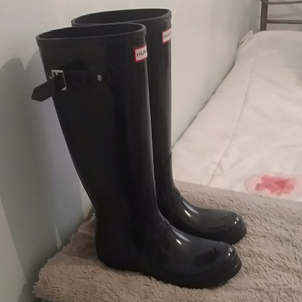 Hunter Boots navy blue gloss - Picture 2 of 4